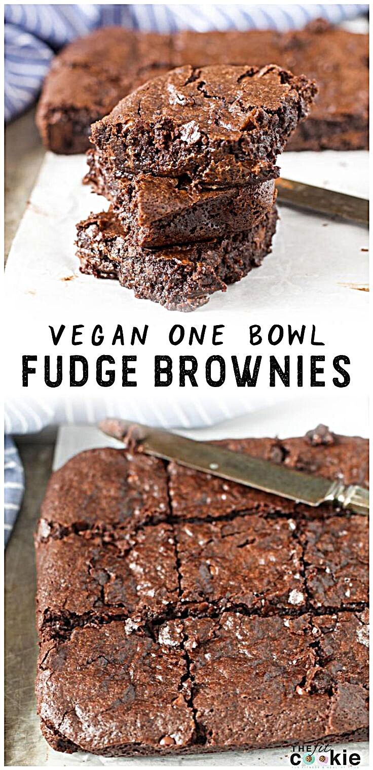 Looking for an allergy friendly brownie recipe? Make a batch of these Vegan One Bowl Fudge Brownies...