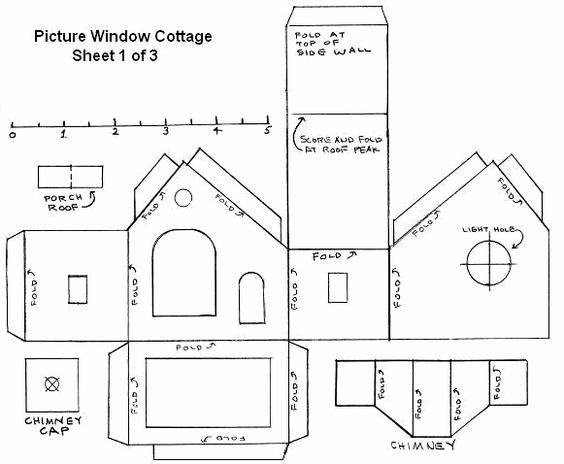 foldable house template