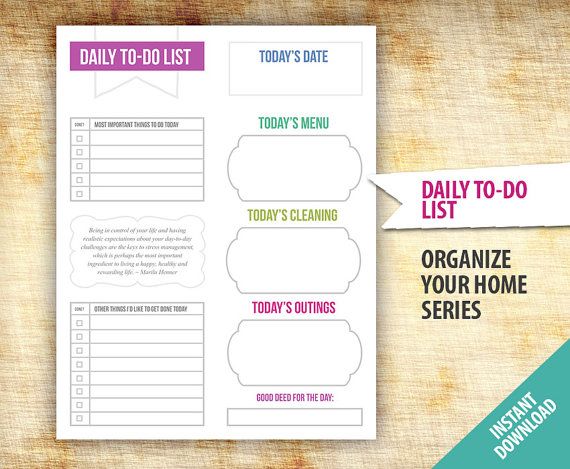 daily to do list planner template printable organize daily to do list planner