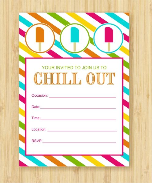 popsicle preview freebie friday cool off with a popsicle cool party invitations