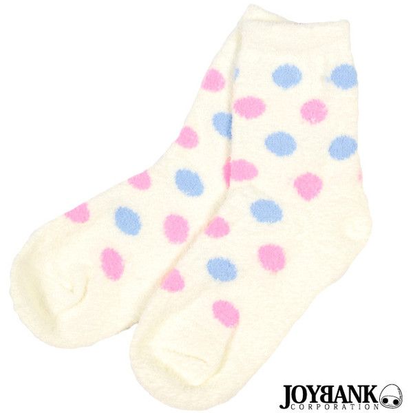 ハロウィン どっと柄もこもこルームソックス 水玉 ふわふわ靴下 Socks Fashion ハロウィン どっと柄もこもこルームソックス 水玉 ふわふわ靴下 Socks Fashion