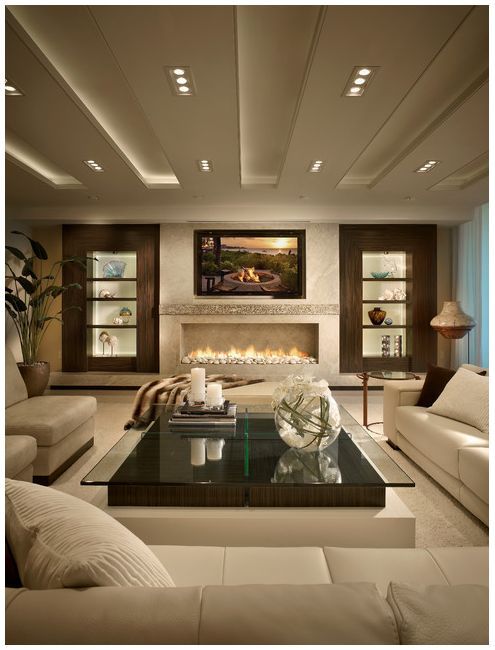 Schöne Moderne Wohnzimmer Kamin Mauern | Mehr auf unserer Website ... Schöne Moderne Wohnzimmer Kamin Mauern | Mehr auf unserer Website ...