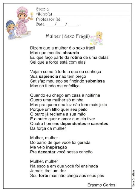 Porn coroas brancas Letra da musica mulher sexo fragil
