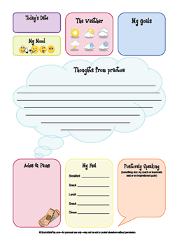 training journal log sheet girl look at that body work out