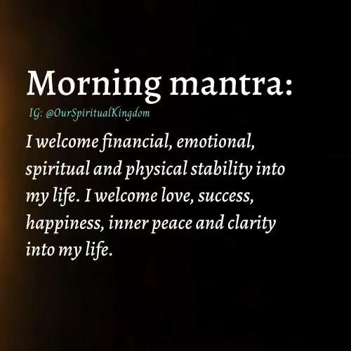 Morning Mantra Morning Mantra