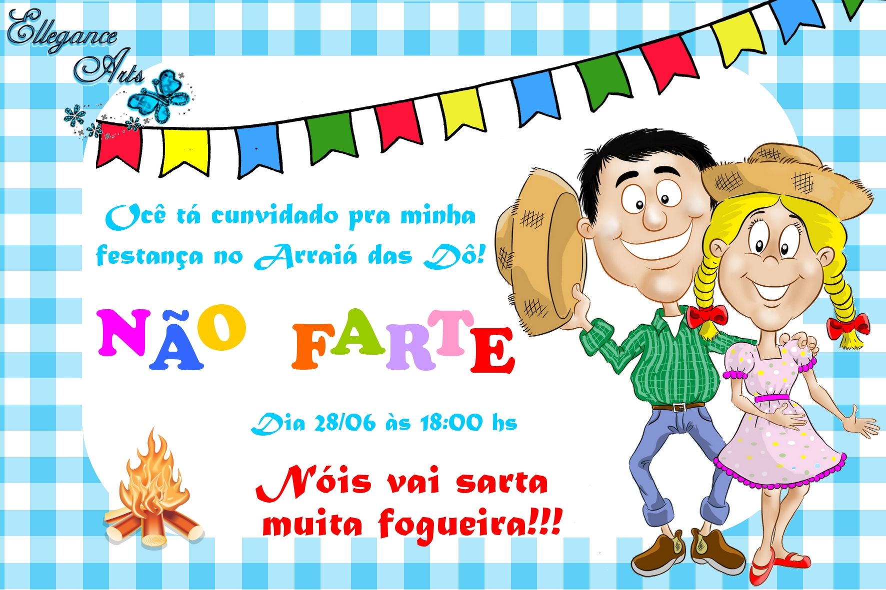 Modelo De Convite Junino Convite Festa Junina Convite De Festa Modelo Convite Festa Junina