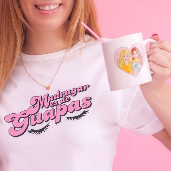 Camiseta Madrugar Es De Guapas De La Vecina Rubia Camisetas Rubia Camisetas Mujer