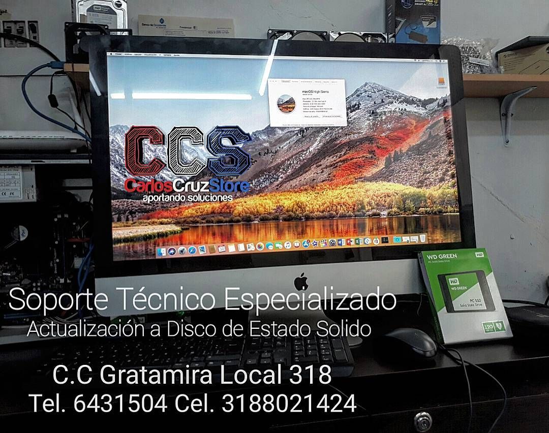 1 Me gusta, 1 comentarios - CarlosCruzStore (@carloscruzstore) en Instagram: "#Soporte #Técnico #Especializado #Actualización a #disco #Solido #High #sierra #Imac #Wd…" Disco, Imac, Sierra, Instagram Posts, High