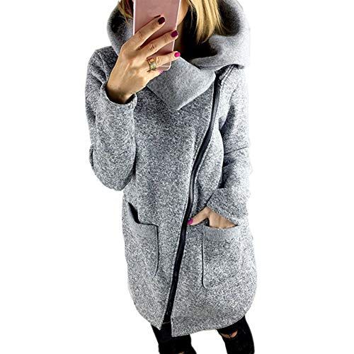 Cofasionco Damen Kapuzenpullover Oversized Sweatjacke mit Cofasionco Damen Kapuzenpullover Oversized Sweatjacke mit