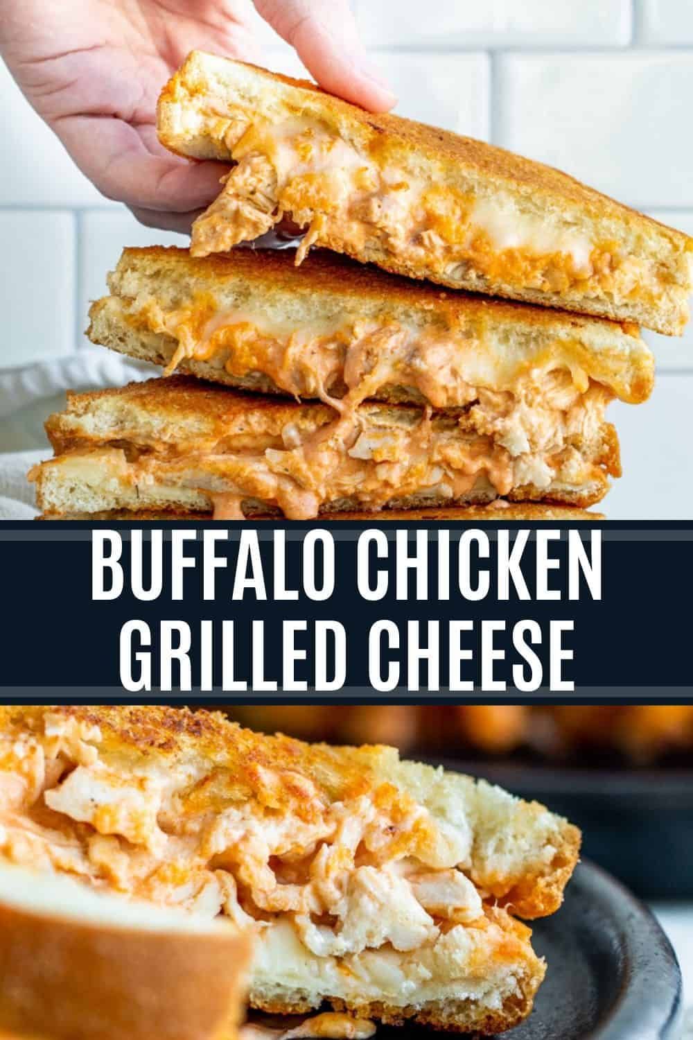 Buffalo Chicken Grilled Cheese Sandwich