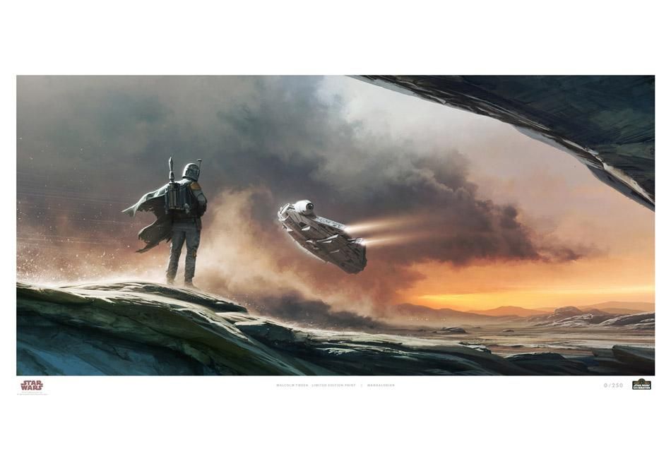 mandalorian credits art prints