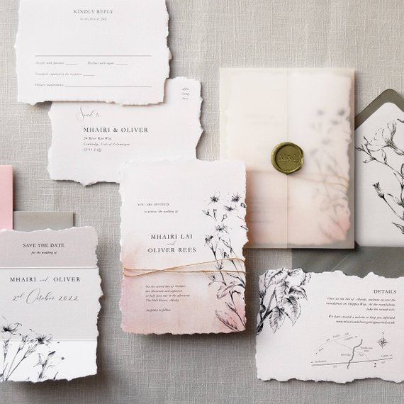 Impresionante Daydream - conjunto de invitación de boda de ostentación y vigil...