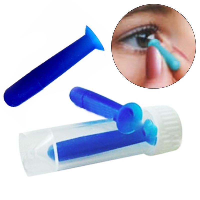 Portable 5pcs Contact Lens Inserter Solid Hollow Remover For Hard Gp Lenses Halloween Lenses Stick Tool Limpeza Dicas