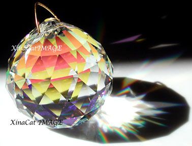 Purple Rhinestone Crystal Suncatcher//Prism Swarovski Elements Feng Shui Ball USA