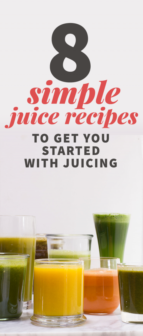 8 Easy Juice Recipes to Get You Started Juicing Detox Juice Recipes, Healthy Juice Recipes, Juicer Recipes, Healthy Juices, Healthy Smoothies, Healthy Drinks, Smoothie Recipes, Drink Recipes, Cleanse Recipes
