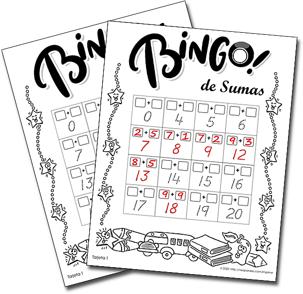 Juego De Lotería De Sumas De Números Del 0 Al 10 30 Tarjetas De Bingo Para Imprimir Pdf Bingo De Sumas Hasta El Bingo Para Imprimir Bingo Juegos Con Numeros