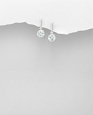 Cercei din argint cu piatra patrata cubic zirconia Anya Elmio garanteaza ca toate bijuteriile sunt conform descrierilor si este autorizat de ANPC pentru efectuarea de operatiuni cu metale pretioase prin marca de responsabilitate si marca de stat. Toate Bijuteriile vin insotite de un Certificat de Autenticitate. Anya, Cubic Zirconia, Diamond Earrings, Opal, Engagement Rings, Jewelry, Products, Wine, Enagement Rings