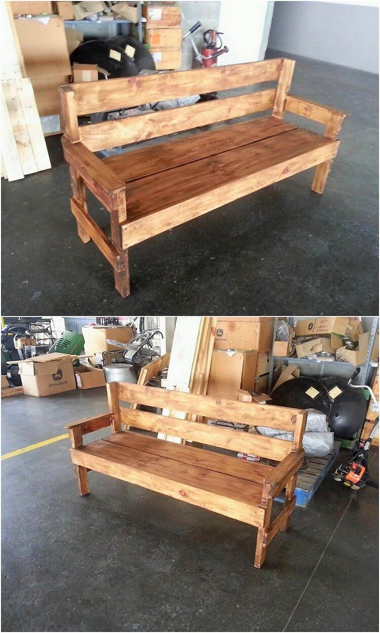 Wooden Bench Storage Avec Images Palette Diy Fabriquer Un Banc Banc Bois