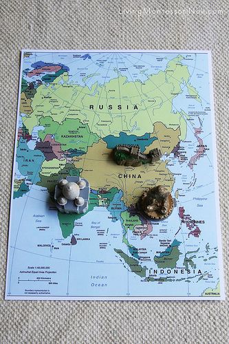 landmarks on political map of asia
