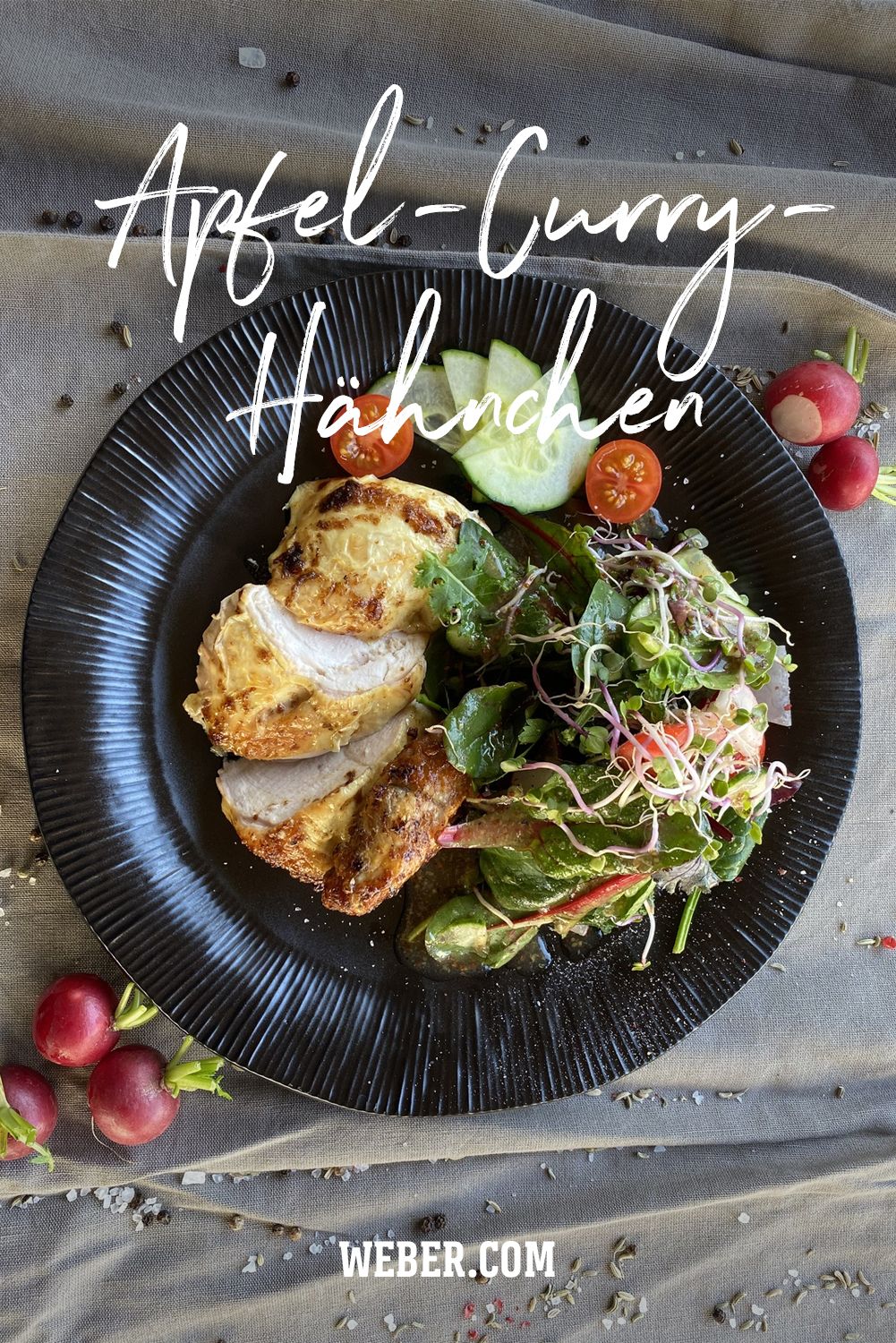 Herzhaft und verführerisch: Das tolle Apfel-Curry-Hähnchen ist der reinste Gaumenschmaus! Die Kombination mit Äpfeln klingt überraschend, schmeckt aber genial. Grills, Curry, Meat, Food, Amazing, Curries, Essen, Meals, Yemek