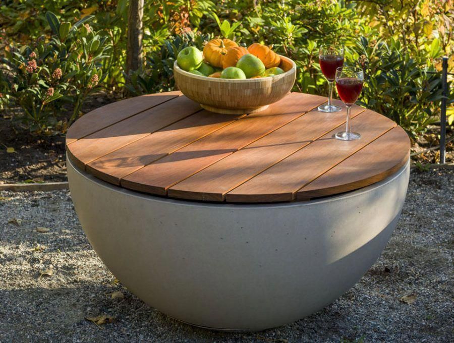 Garden With Fire Pit #CUSTOM #designed #Hardwood #Solus #table #Tops