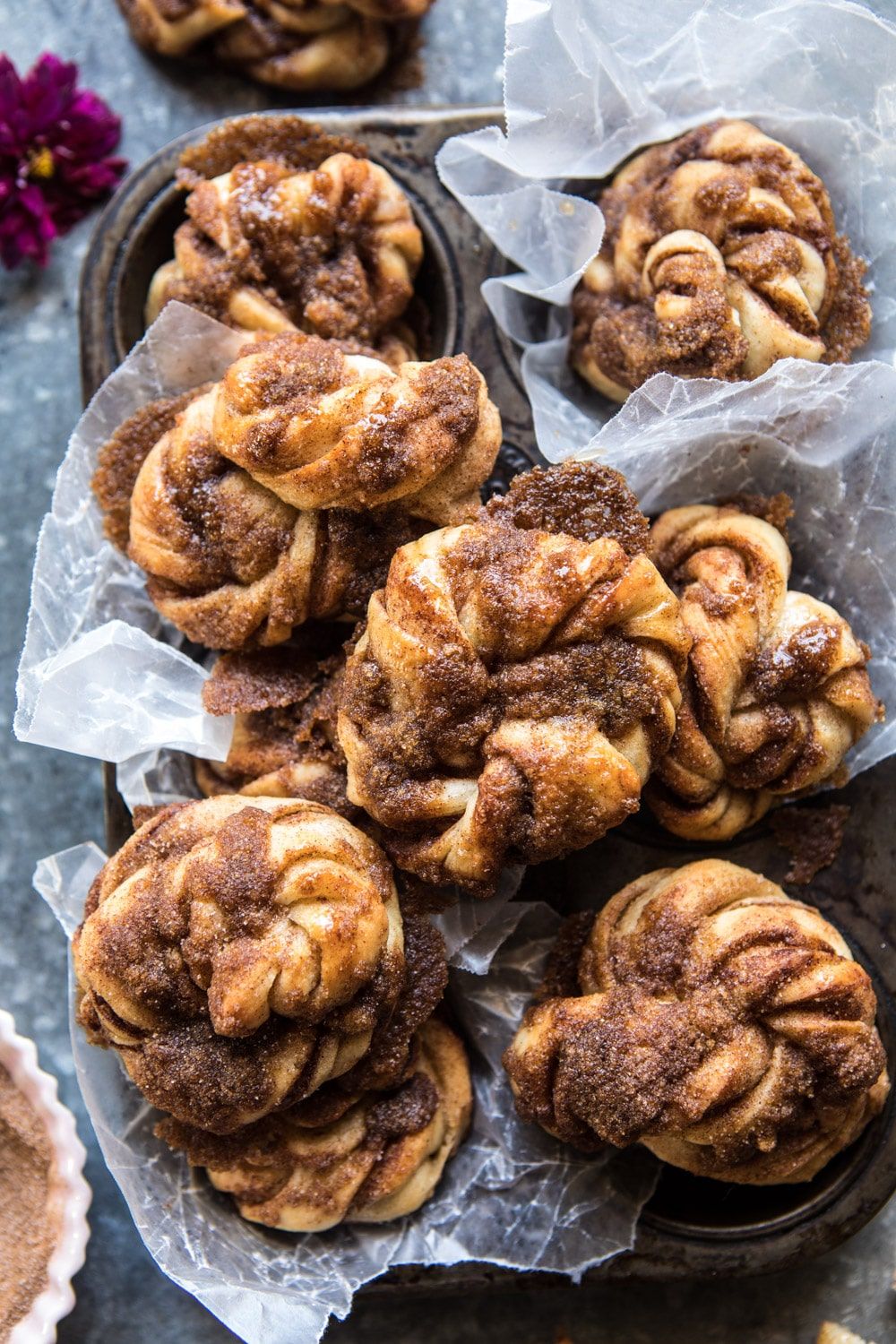 Easiest Cinnamon Crunch Knots | halfbakedharvest.comm #quick #easy #recipe #brunch Cinnamon Crunch, Easy Cinnamon, Cinnamon Rolls, Cinnamon Sugar, Cinnamon Swirl, Half Baked Harvest, Crunches, Sweet Recipes, Cheap Recipes