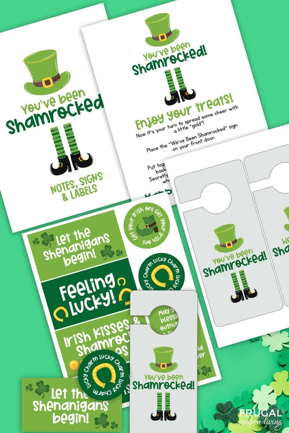 It's the You've Been Booed of March 17th. Pass on Irish luck to friends with this printable St. Patrick's Day Tradition. Pair this activity with a treat or pot of chocolate gold coins on St. Patty's Day! This fun St. Patty's day activity is perfect for passing along cheer and luck to neighbors, friends, and family. It's a fun St. Patrick's Day worksheet for kids, teens, and even adults. #FrugalCouponLiving
