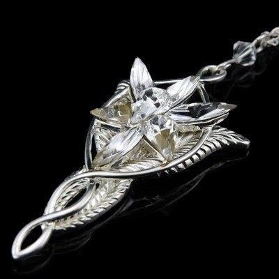 Lord Of The Rings Arwen Evenstar Pendant Necklace Solid 925 - Sterling Silver Arwen Evenstar Pendant Necklace Lord Of The Rings Arwen Evenstar Pendant Necklace Solid 925 - Sterling Silver Arwen Evenstar Pendant Necklace