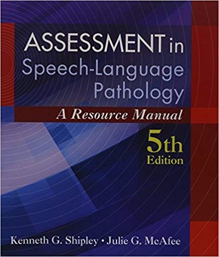 Assessment in Speech-language Pathology: A Resource Manual ...