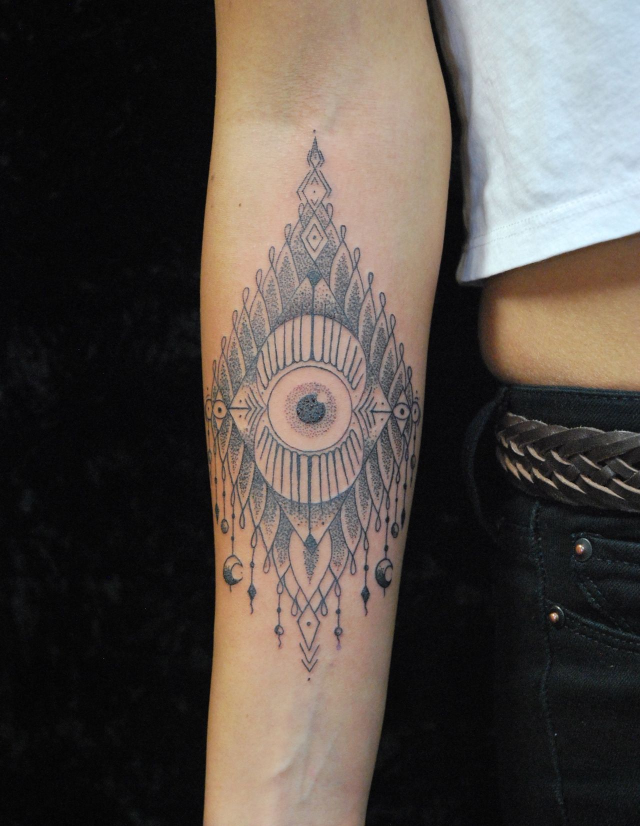 Geometric tattoo By Oliver kenton San Francisco CA www