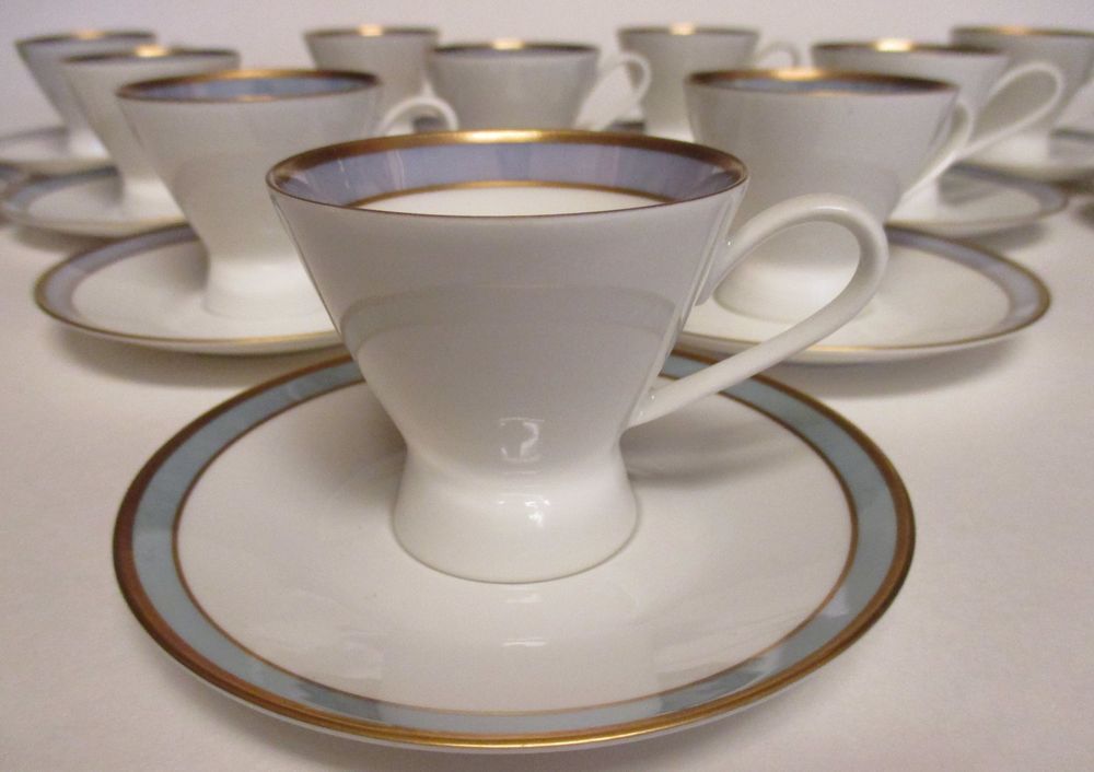 Rosenthal Continental Gala Blue Demitasse Cup & Saucer Set ...