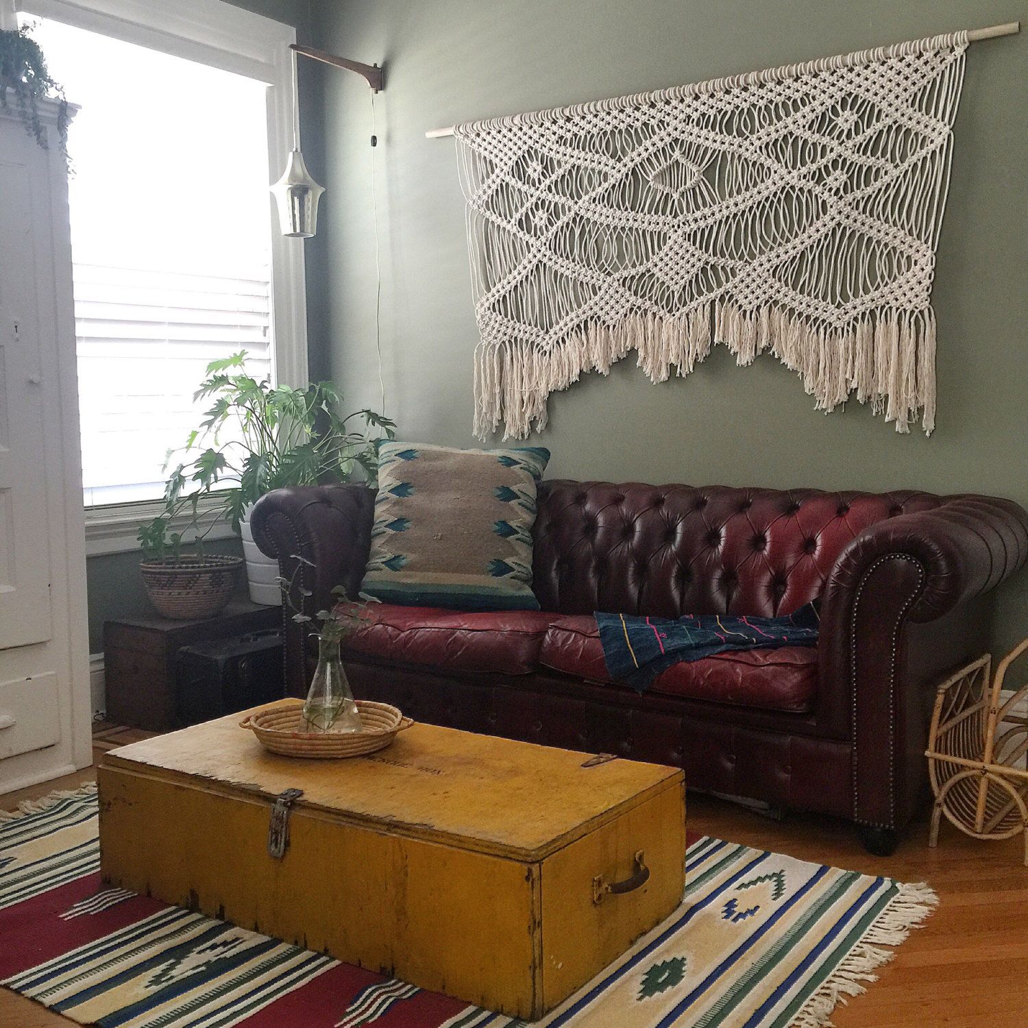 Modern bohemian large macrame wall hanging, macrame ... Modern bohemian large macrame wall hanging, macrame ... on Modern Boho Wall Decor
id=23211