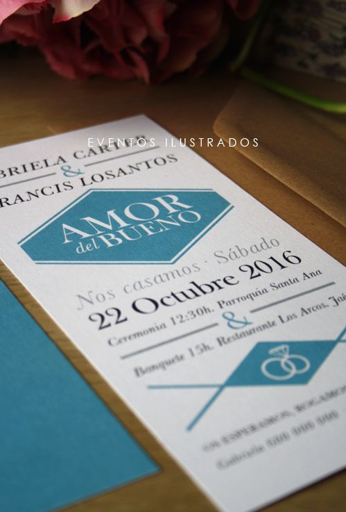 Si buscas una invitación elegante y mixta, ésta es la tuya Moderna - invitaciones de boda elegantes Si buscas una invitación elegante y mixta, ésta es la tuya Moderna - invitaciones de boda elegantes