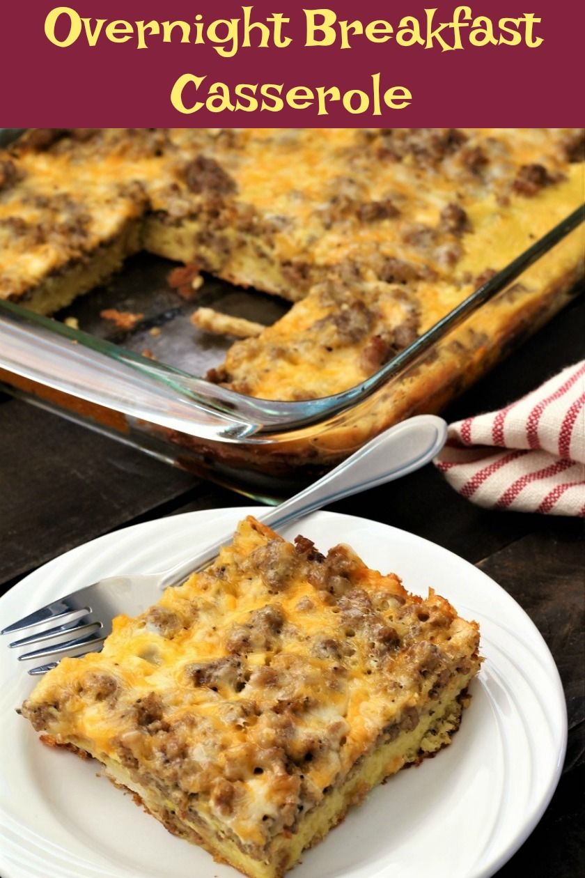 Overnight Breakfast Casserole Overnight Breakfast Casserole