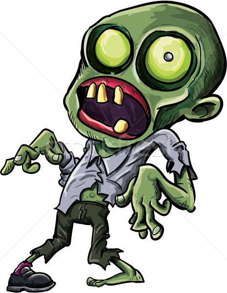 foto stock ilustração vetorial desenho animado zumbi