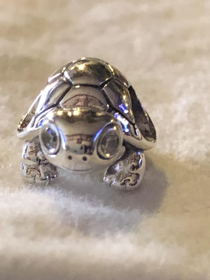 Bright eyed turtle charm clearance