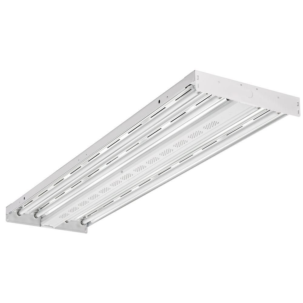 4 Light White Fluorescent T5 High Bay Lithonia Lithonia Lighting 4 Light White Fluorescent T5 High Bay