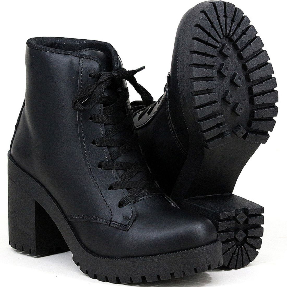 Bota Coturno Magi Shoes Tratorado Preto | Botas femininas, Coturno, Bota coturno feminina