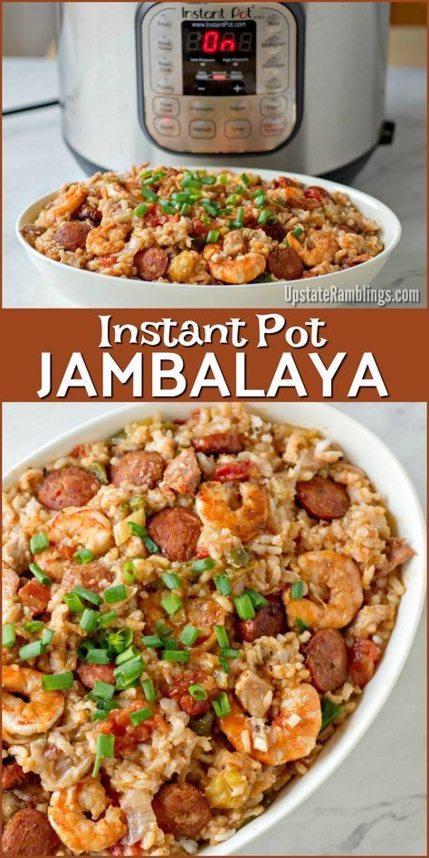 Instant Pot Jambalaya #fastrecipes