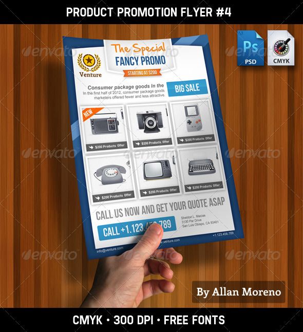 Product Promotion Flyer #4 Psd flyer templates, Promotion and
