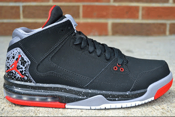 air jordan flight red and black