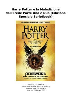 Harry potter and the cursed child book kindle