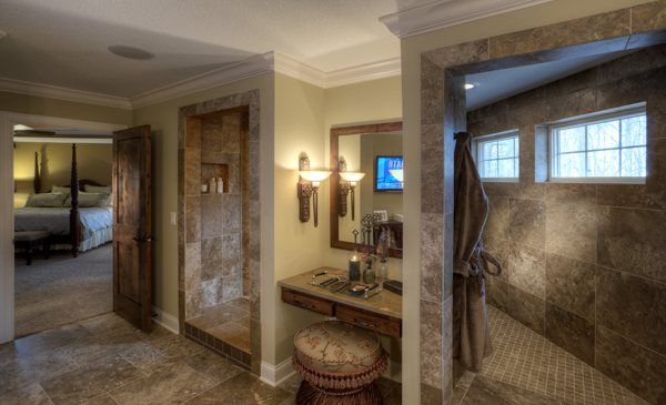 14+ Walk through shower floor plans ideas