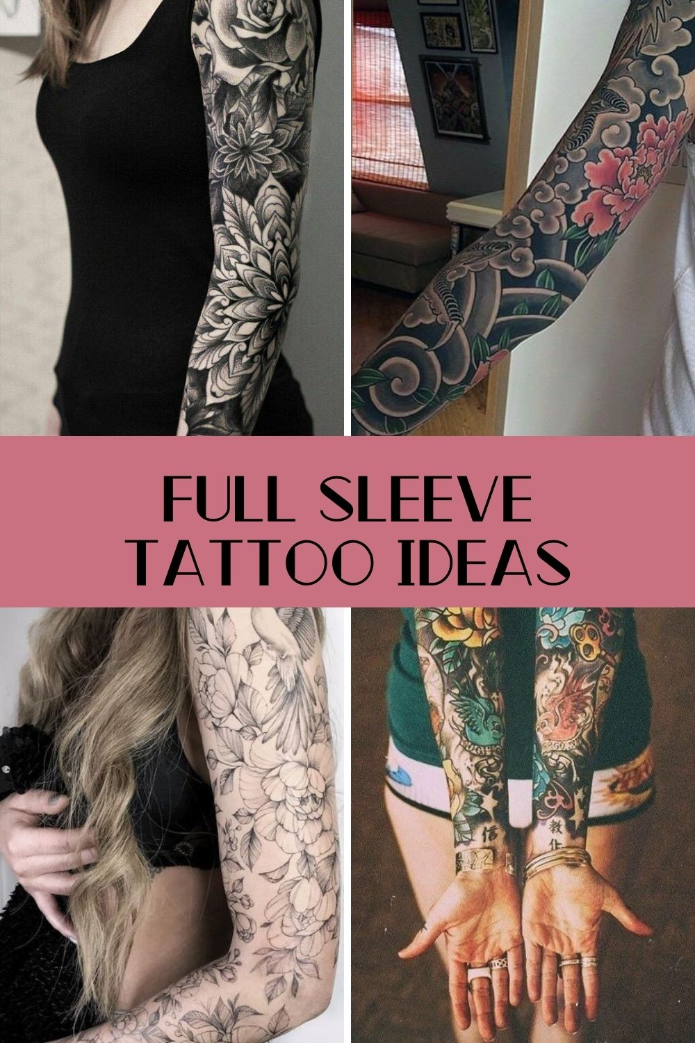 What is A Full Sleeve Tattoo & Why Do You Want One? - TattooGlee Tattoo Sleeve Themes, Arm Sleeve Tattoos For Women, Classy Tattoos For Women, Unique Half Sleeve Tattoos, Tattoo Sleeve Filler, Feminine Tattoo Sleeves, Realistic Tattoo Sleeve, Full Sleeve Tattoo Design, Tattoos For Women Flowers