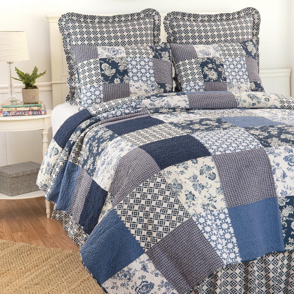 Lux Decor Royal Blue Queen Size Bed 8 Piece Comforter Set White Stripe Bedding Full Queen Blue Comforter Sets Blue Bedding Sets Blue And White Bedding