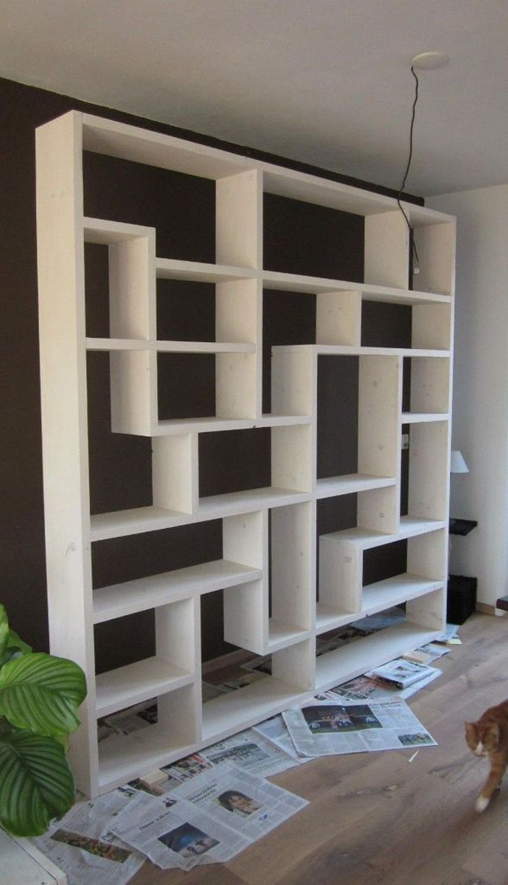 Anthracite Floating Bookshelf Sapien Bookcase Floating
