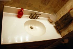 How To Clean Your Cultured Marble Acrylic And Fiberglass Surfaces With Gel Gloss Villagehomestores Cleaning Cultured Marble Countertops Cultured Marble