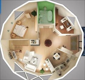 30 Plantas de Casas Modernas em 3D, Modelos e Projetos!