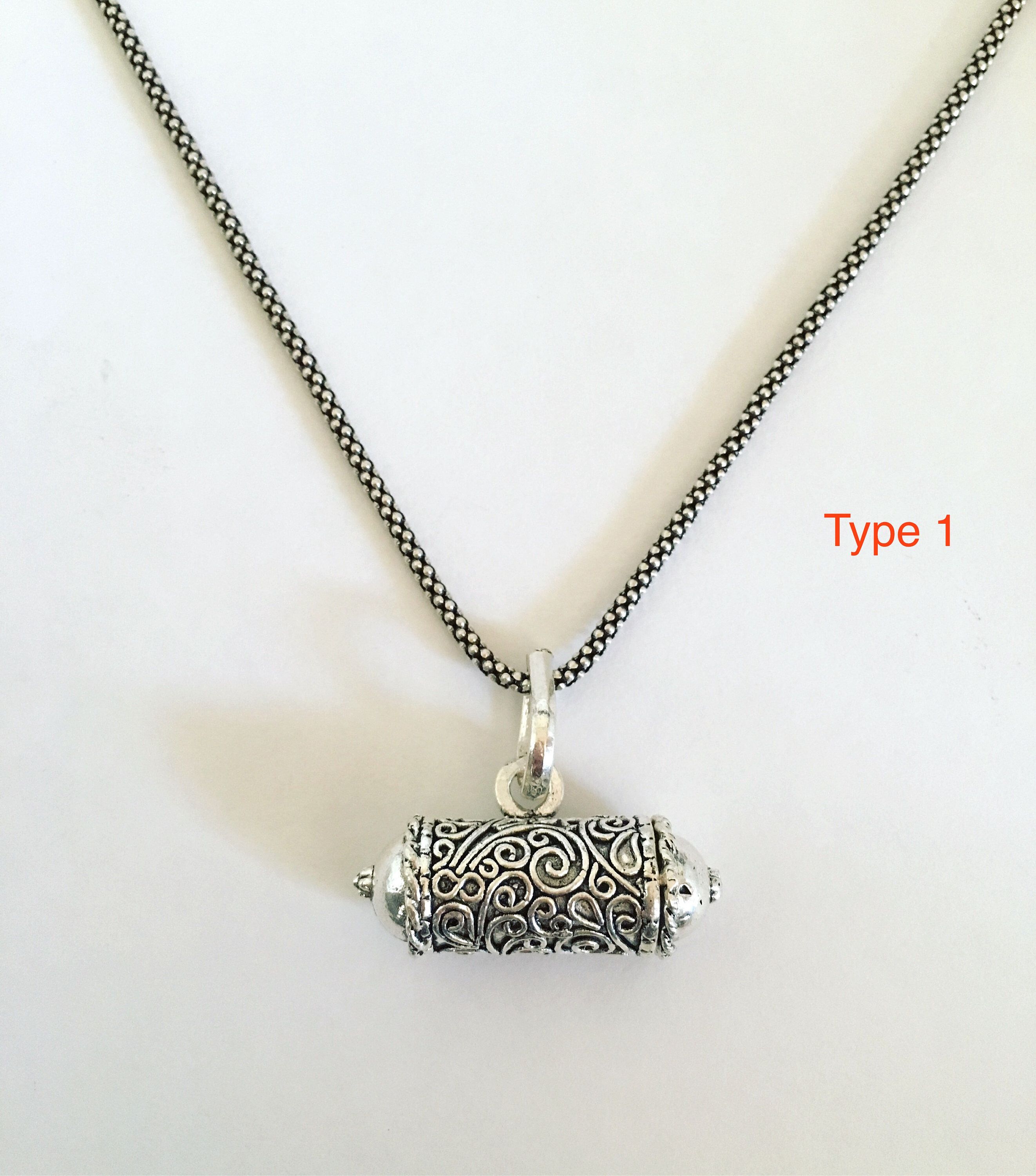 925 Sterling Silver Antiqued Praying Hands Charm and Pendant