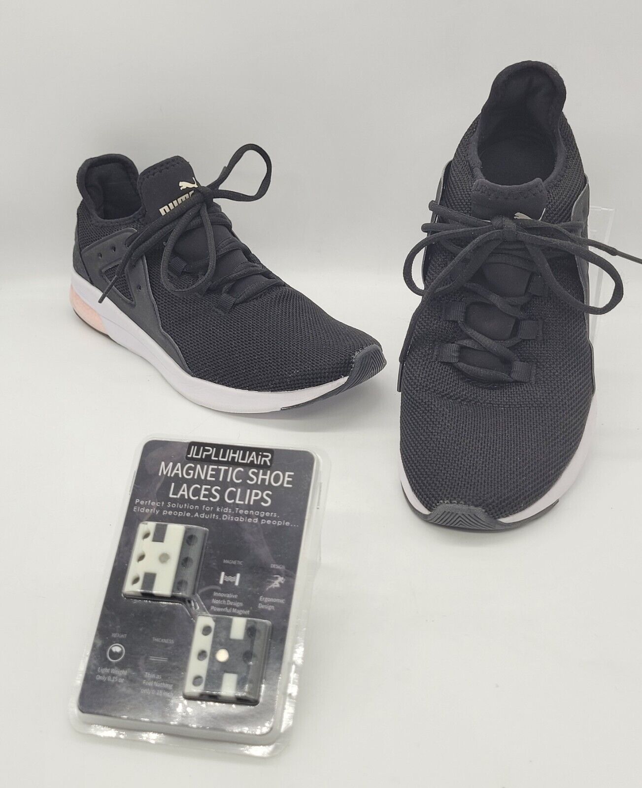 Preloved (Pre-owned) Puma Women's Electron Street SoftFoam Mesh Sneaker. Great condition. Some light wear on heals. Clean, smoke-free home. No tears, stains or rips. Free gift: black and white magnetic shoe clips. Women's US size 9. PRODUCT DETAILS Fabric Type Fabric-and-synthetic Origin Imported Sole Material Rubber Shaft Height Low-top ABOUT THIS ITEM Casual Athletic Sneaker Electron DESCRIPTION Building on the upcoming athleisure trend, we will increasingly see active and viztech designs adap Puma Sneakers Shoes, Athletic Sneakers, Gym Training, Cross Training, Athleisure Trend, Casual Athletic, Fabric Accents, Puma Women, Shoe Clips